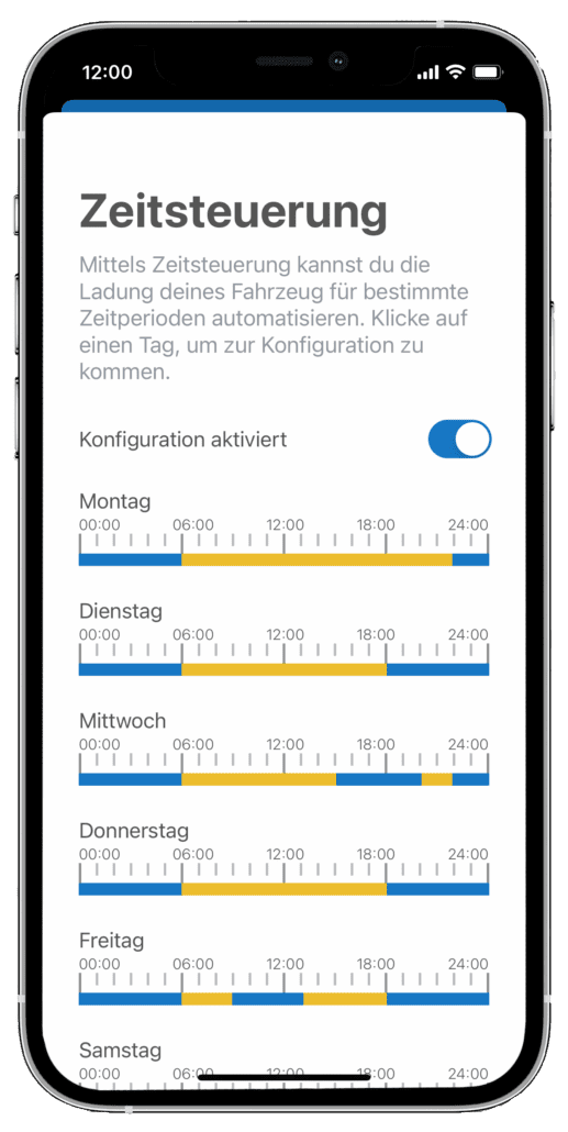 NRGkick App Zeitsteuerung