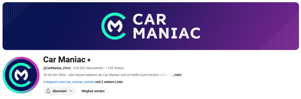 Car Maniac Youtube