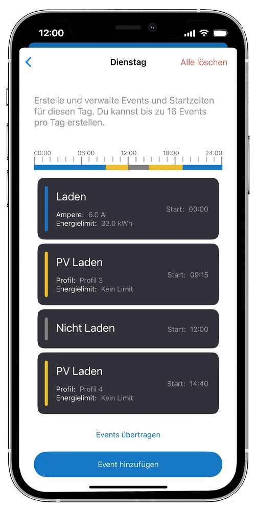 NRGkick App Zeitgesteuertes Laden